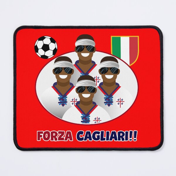 Item preview, FORZA CAGLIARI: 4 Moors with Sunglasses – Forza Cagliari Sardinian Pride Design designed and sold by Arte Cartoon From TagTeam Group.