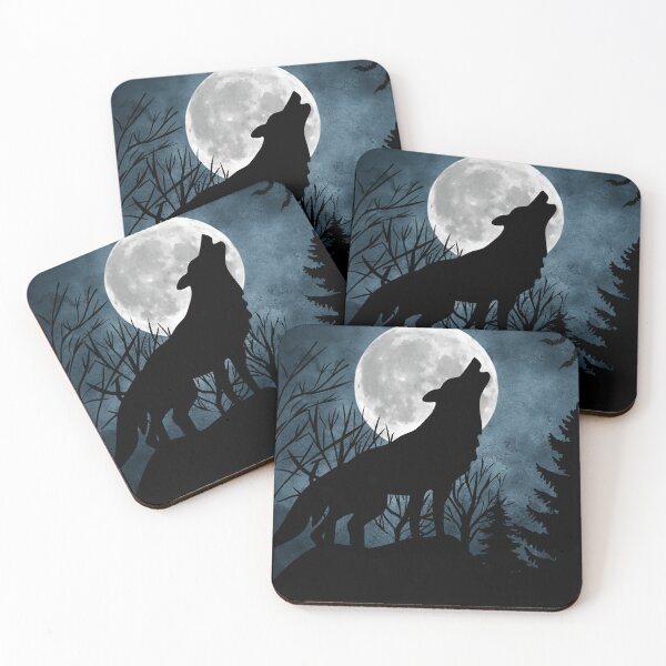 Item preview, Wolf howling in the moonlight designed and sold by Fantacaroo Designs.
