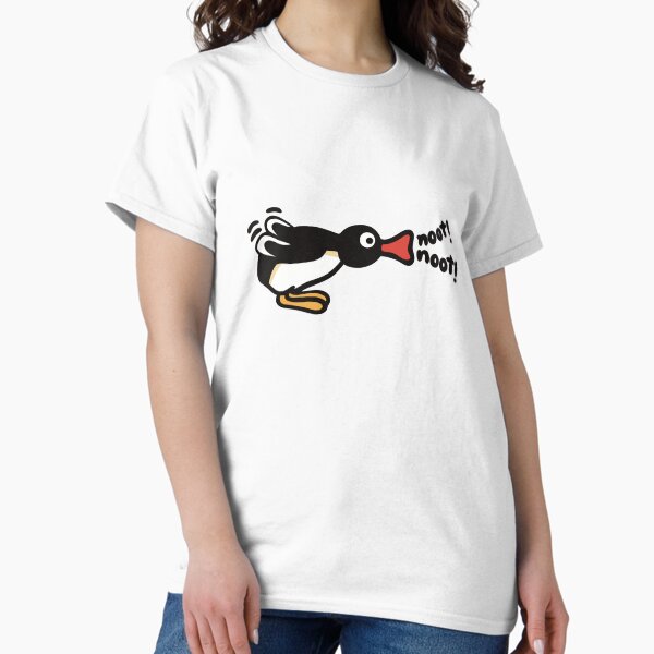 Vista previa del artículo con la obra «Pingu noot noot», diseñado y vendido por CheylaDesigns.