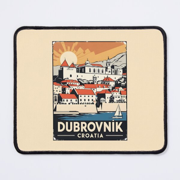 Item preview, A Vintage Travel Illustration of Dubrovnik - Croatia designed and sold by GoodOldVintage.