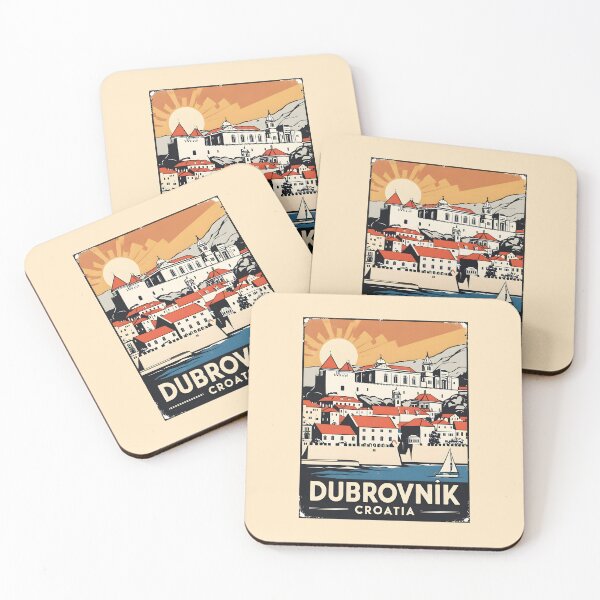 Item preview, A Vintage Travel Illustration of Dubrovnik - Croatia designed and sold by GoodOldVintage.