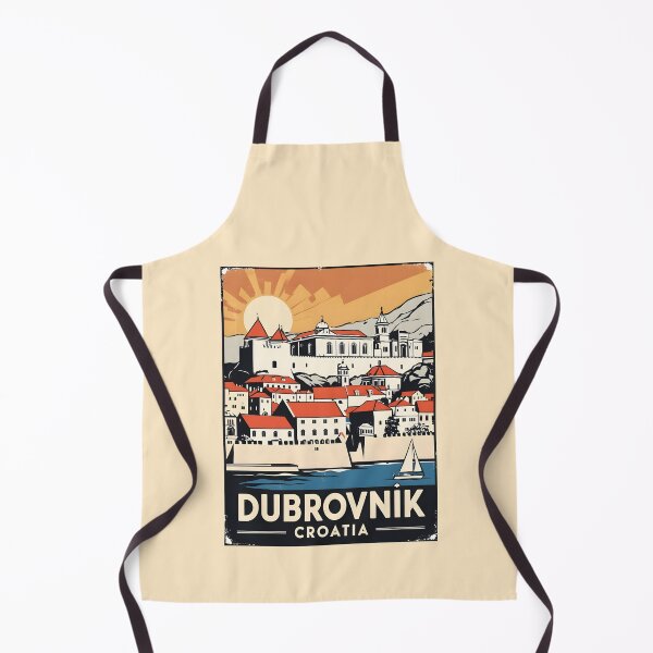 Item preview, A Vintage Travel Illustration of Dubrovnik - Croatia designed and sold by GoodOldVintage.