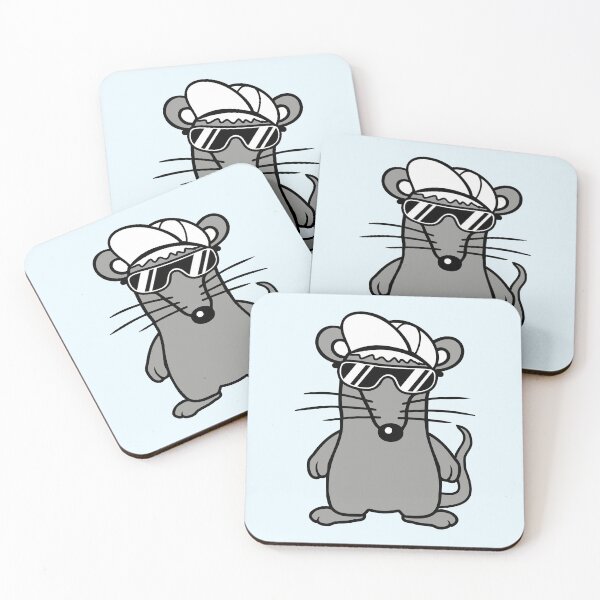 Item preview, Mouse Sunglasses Cool Cappy Hat Teenager Comic Fun designed and sold by shirt-o-mat.