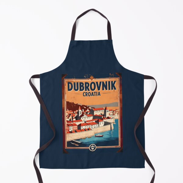 Item preview, A Vintage Travel Illustration of Dubrovnik - Croatia designed and sold by GoodOldVintage.