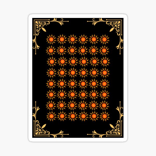 Aperçu de l'œuvre Motif de mandala solaire royal doré créée et vendue par LoveToCart.
