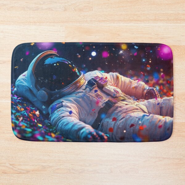 Item preview, Astronaut cheers in confetti designed and sold by anytka.