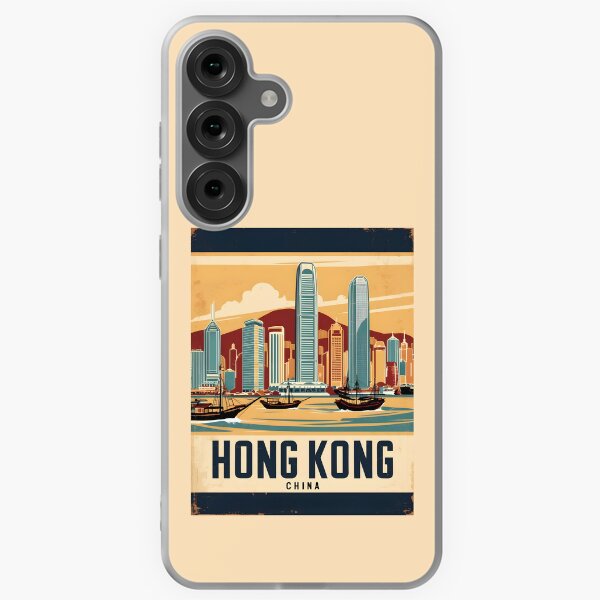 Item preview, A Vintage Travel Art of Hong Kong - China  designed and sold by GoodOldVintage.