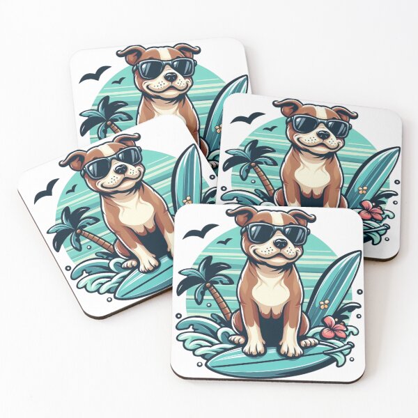 Item preview, Cool Surfer Dog designed and sold by TeetasticBtque.