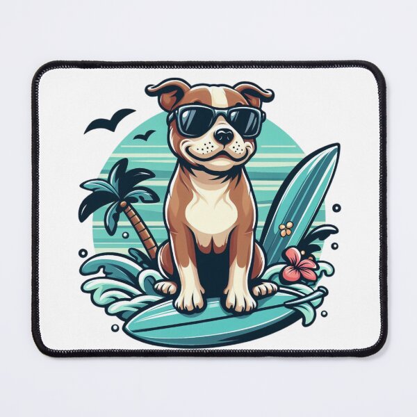 Item preview, Cool Surfer Dog designed and sold by TeetasticBtque.
