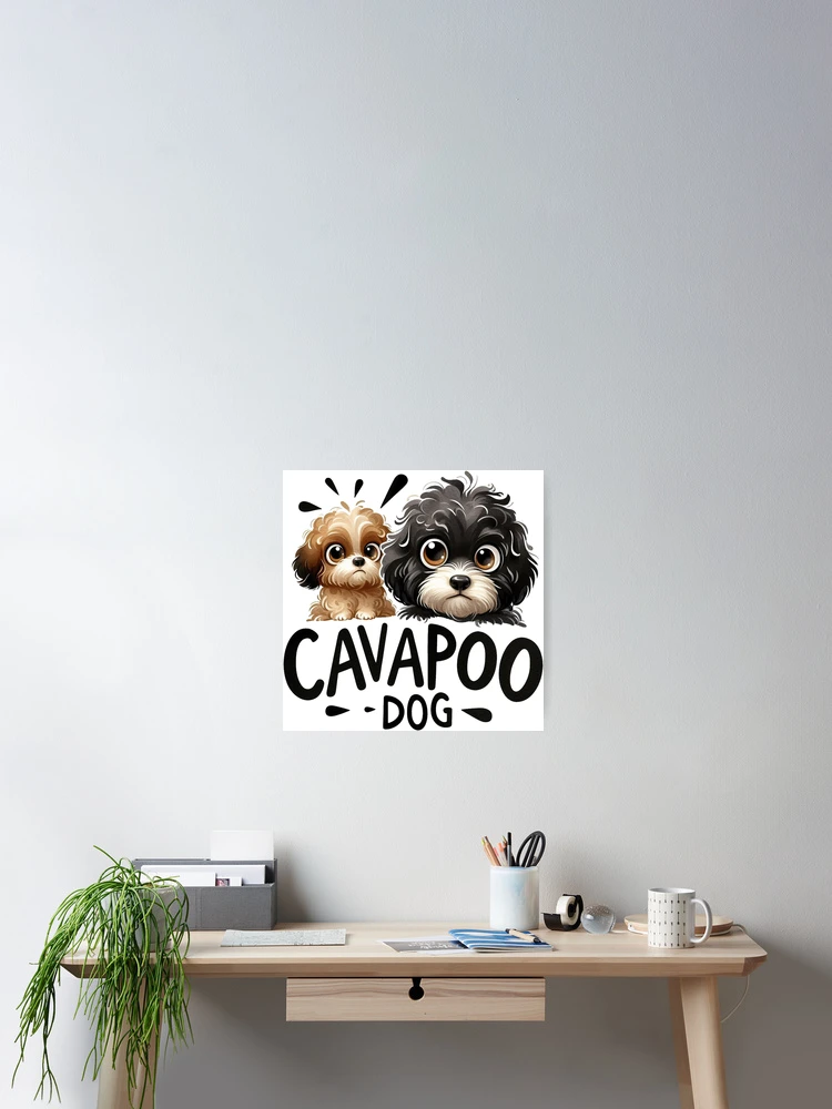 Thumbnail 2 of 3, Poster, Funny Cavapoo designed and sold by devonclemon.