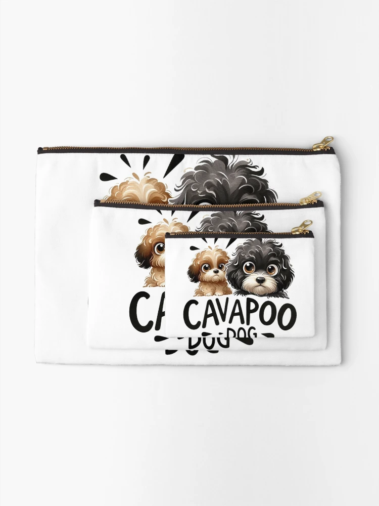 Thumbnail 2 of 4, Zipper Pouch, Funny Cavapoo designed and sold by devonclemon.