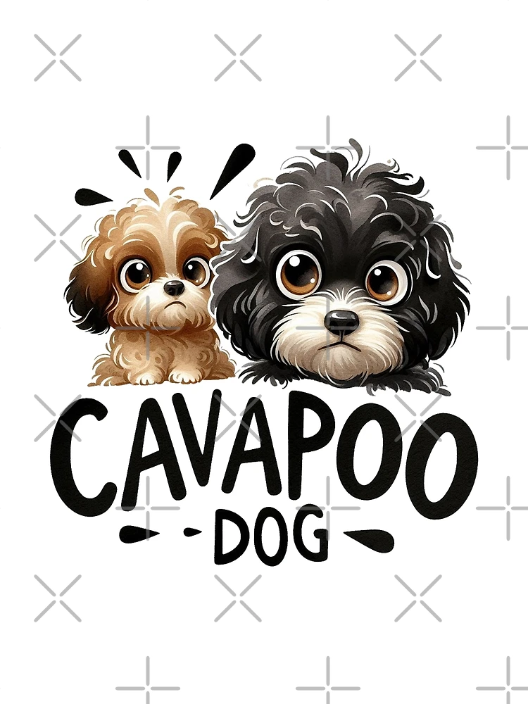 Thumbnail 3 of 3, Scarf, Funny Cavapoo designed and sold by devonclemon.