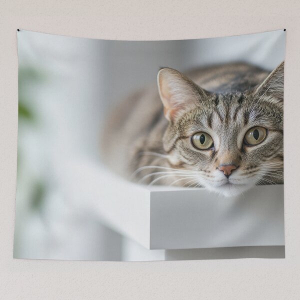 Item preview, Cat on a white surface designed and sold by anytka.