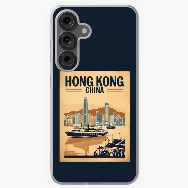 Item preview, A Vintage Travel Art of Hong Kong - China  designed and sold by GoodOldVintage.
