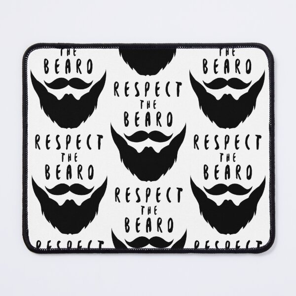 Item preview, Respect the Beard – Minimalist Silhouette Design – Black Edition designed and sold by Ink on Thread.