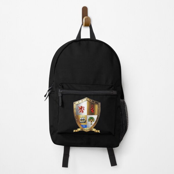 Item preview, McDonald Shield and Banner Pride Forged in Battle and Triumph, designed and sold by Highlandkings.