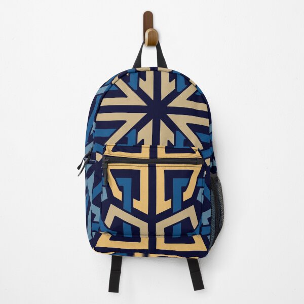 Item preview, Blue and Orange Intertwined Knot Pattern designed and sold by Tarjiart.