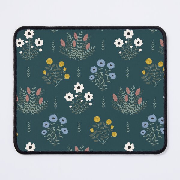 Item preview, Dark green floral pattern inspired by baroque aesthetic - Baroque Meadow designed and sold by MaxFy0517.
