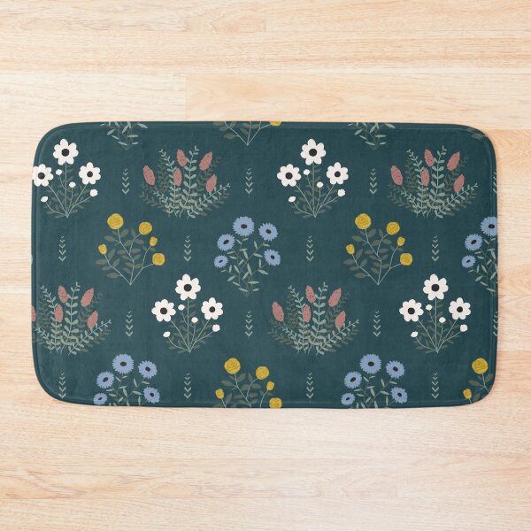 Item preview, Dark green floral pattern inspired by baroque aesthetic - Baroque Meadow designed and sold by MaxFy0517.