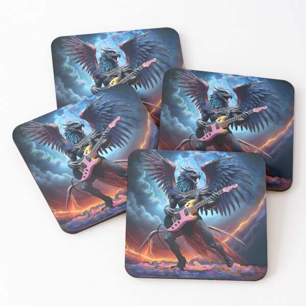 Item preview, Gargoyle playing guitar designed and sold by clarazen.