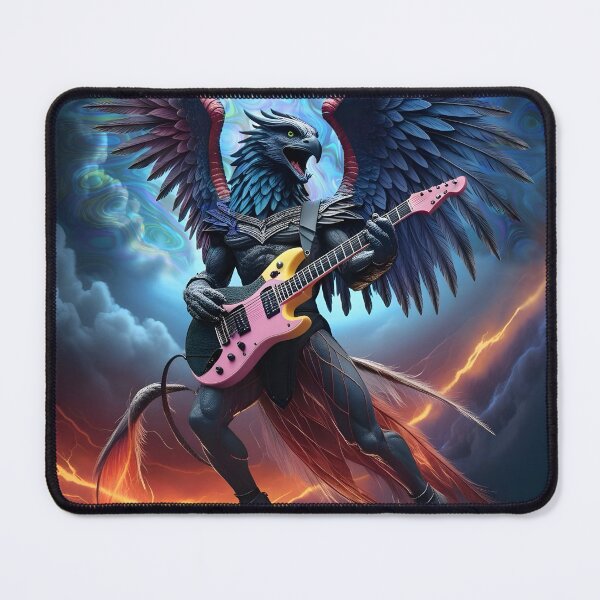 Item preview, Gargoyle playing guitar designed and sold by clarazen.