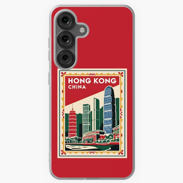 Item preview, A Vintage Travel Art of Hong Kong - China  designed and sold by GoodOldVintage.