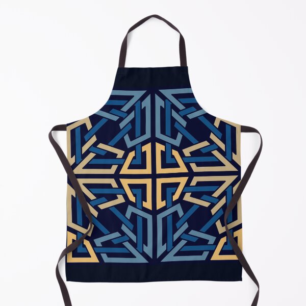 Item preview, Blue and Orange Intertwined Knot Pattern designed and sold by Tarjiart.