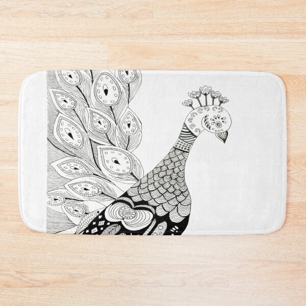 Item preview, beautiful peacock drawing art designed and sold by NivyasArtistry.