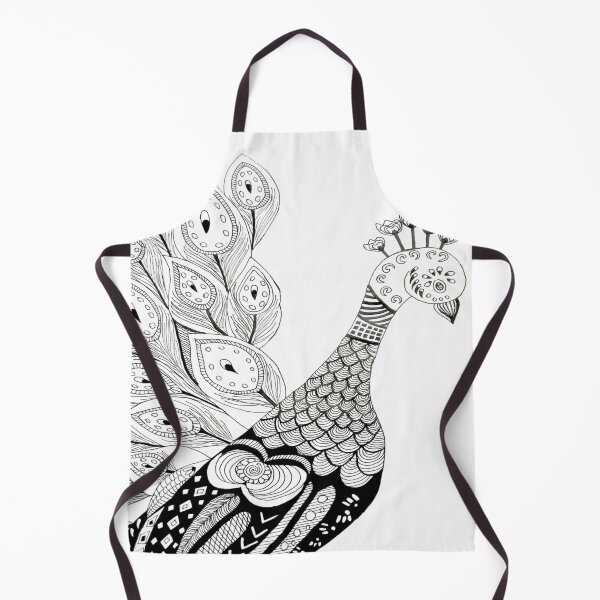 Item preview, beautiful peacock drawing art designed and sold by NivyasArtistry.