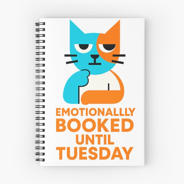Item preview, Emotionally booked until Tuesday – Art Print for Busy Introverts – Minimalist Vibe designed and sold by JustMeditateIt.