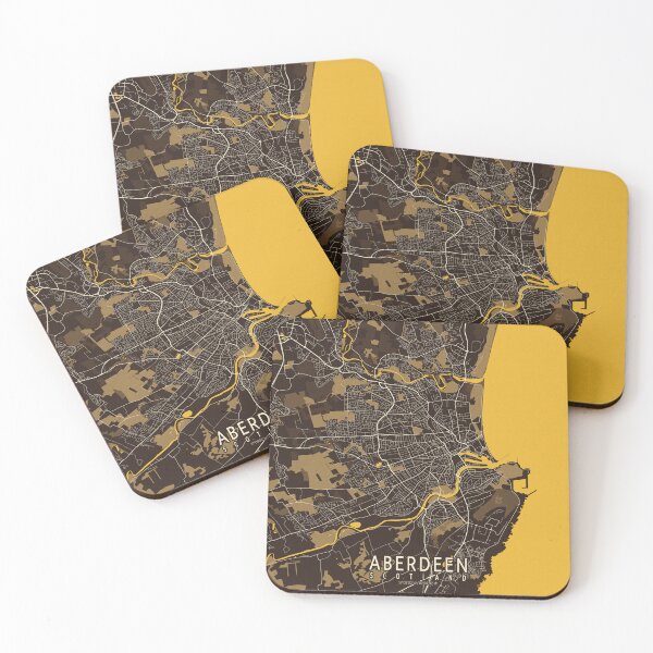 Item preview, Aberdeen City Map of Scotland - Pastel designed and sold by deMAP.