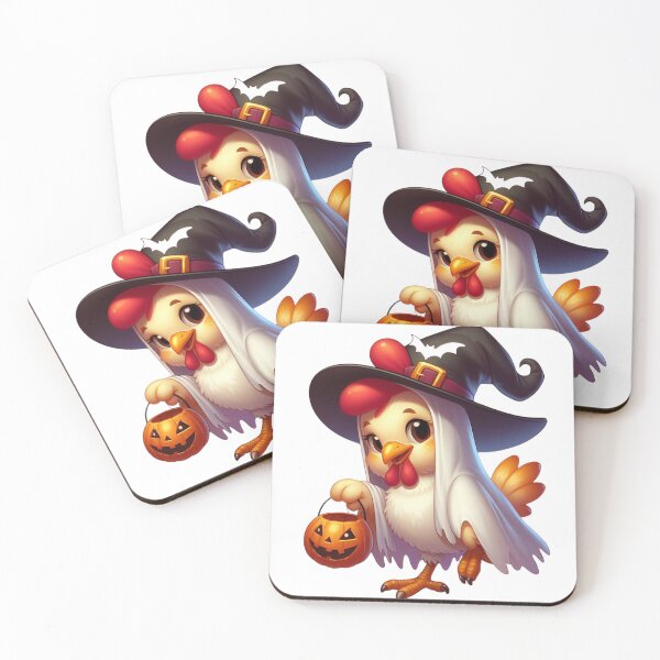 Item preview, Cluck & Cauldron – Witchy Halloween Chicken designed and sold by TeetasticBtque.