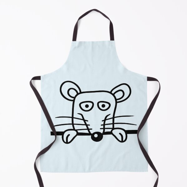 Item preview, Mouse Rat Behind Wall Fence Sign Looks Funny Angry designed and sold by shirt-o-mat.