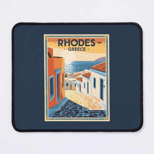 Item preview, A Vintage Travel Art of Rhodes - Greece designed and sold by GoodOldVintage.