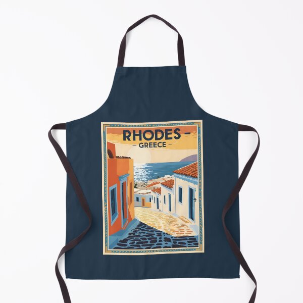Item preview, A Vintage Travel Art of Rhodes - Greece designed and sold by GoodOldVintage.