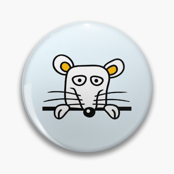 Item preview, Mouse Rat Behind Wall Fence Sign Looks Funny Angry designed and sold by shirt-o-mat.