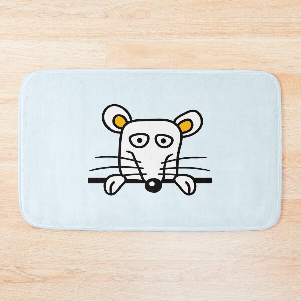 Item preview, Mouse Rat Behind Wall Fence Sign Looks Funny Angry designed and sold by shirt-o-mat.