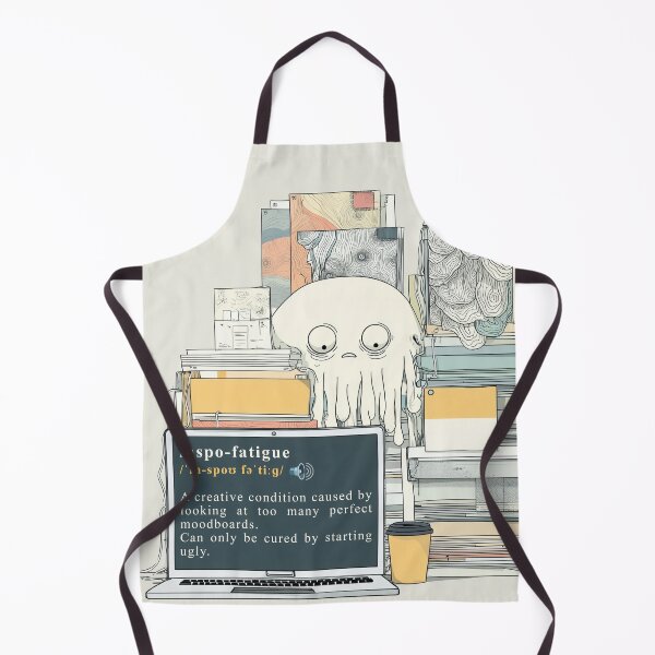 Item preview, Inspo-fatigue – The Curse of the Creative Scroll designed and sold by Bearabilia.