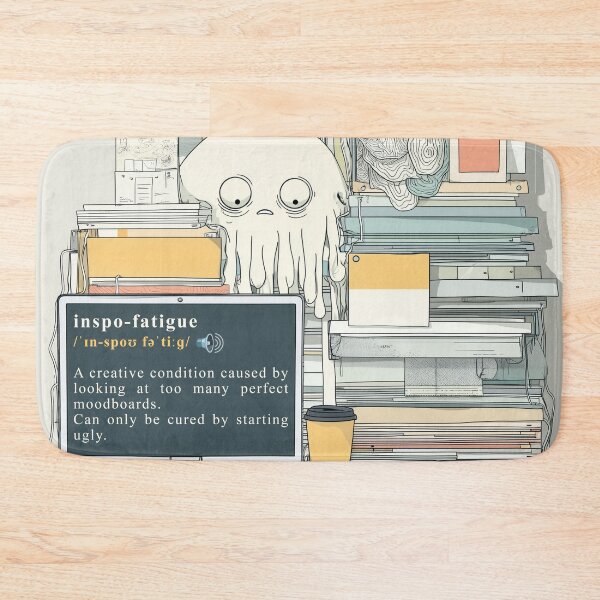 Item preview, Inspo-fatigue – The Curse of the Creative Scroll designed and sold by Bearabilia.