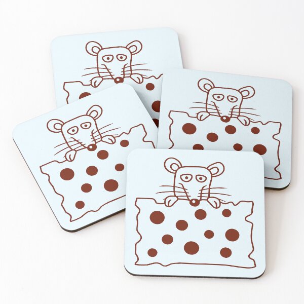 Item preview, Mouse Rat Behind Big Holes Cheese Looks Funny Cool designed and sold by shirt-o-mat.