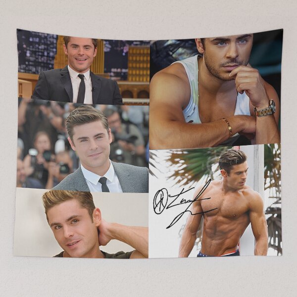 Item preview, Zac Efron Signed collage designed and sold by Estiny-1993.