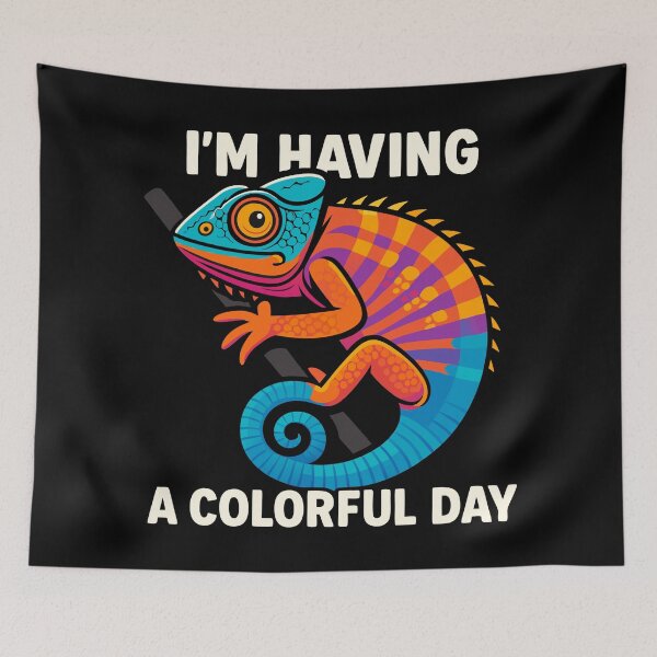 Item preview, Colorful Chameleon Lizard Life Rainbow Reptile designed and sold by Blok45.