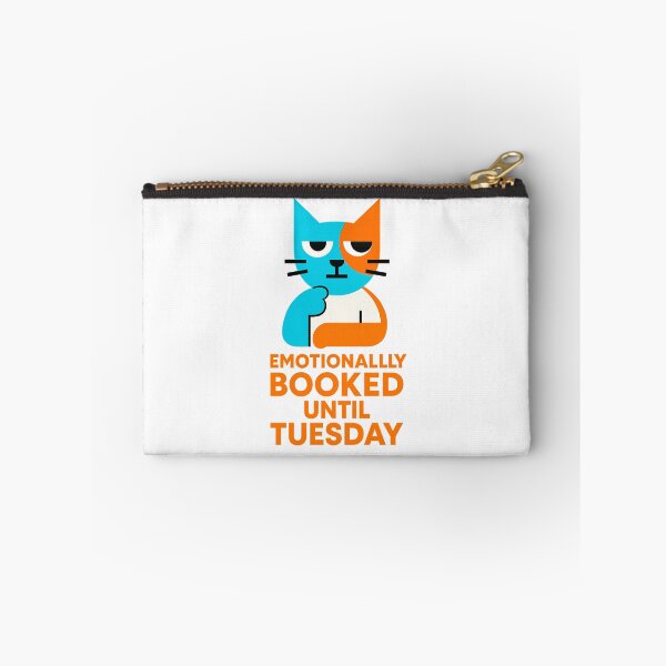 Item preview, Emotionally booked until Tuesday – Laptop Sleeve for the Organized Introvert – Minimalist Humor Design designed and sold by JustMeditateIt.