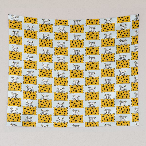 Item preview, Mouse Rat Behind Big Holes Cheese Looks Funny Cool designed and sold by shirt-o-mat.