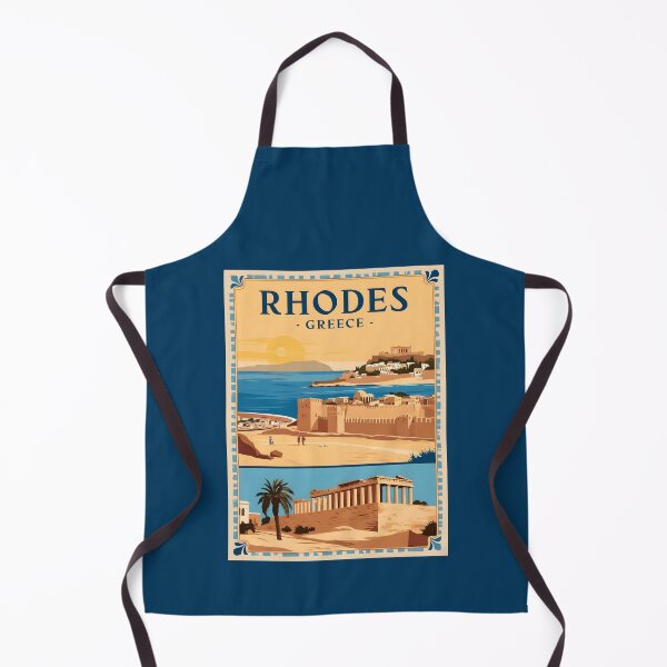 Item preview, A Vintage Travel Art of Rhodes - Greece designed and sold by GoodOldVintage.