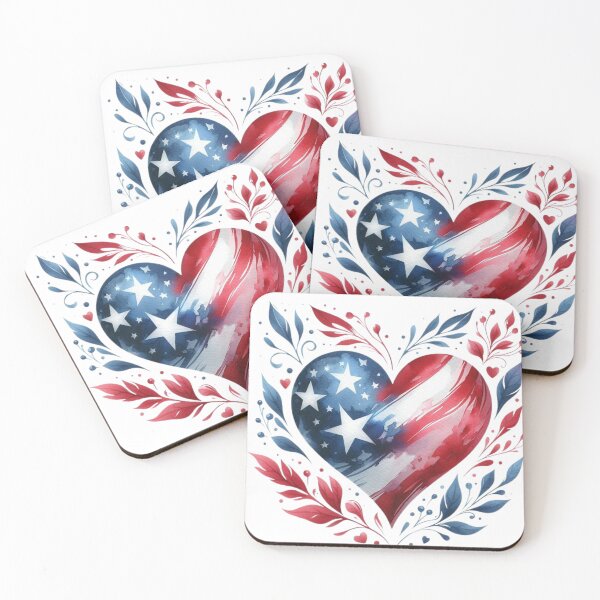 Item preview, Heart of Freedom – Patriotic Bloom designed and sold by TeetasticBtque.