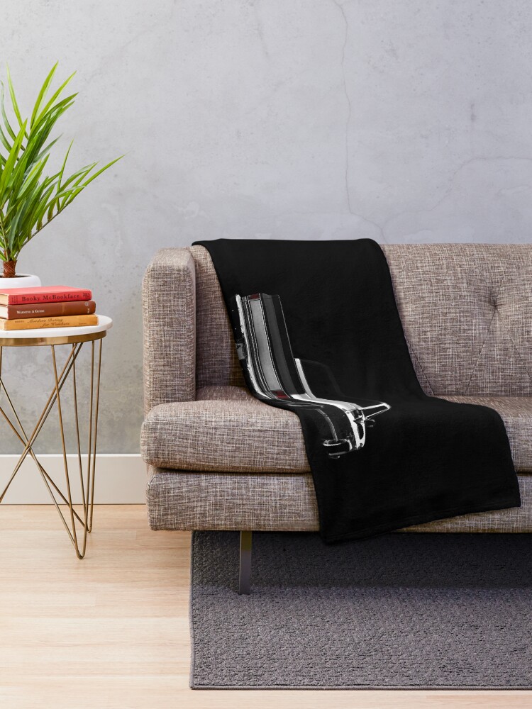 Alternate view of Chevy Silverado Square body pickup 2 - black Throw Blanket