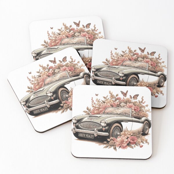 Item preview, fantastic vintage austin healey car with flowers designed and sold by nicnacc.