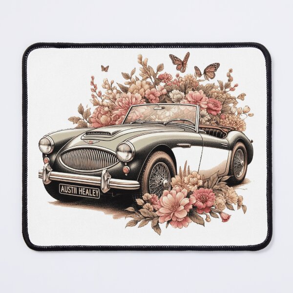 Item preview, fantastic vintage austin healey car with flowers designed and sold by nicnacc.