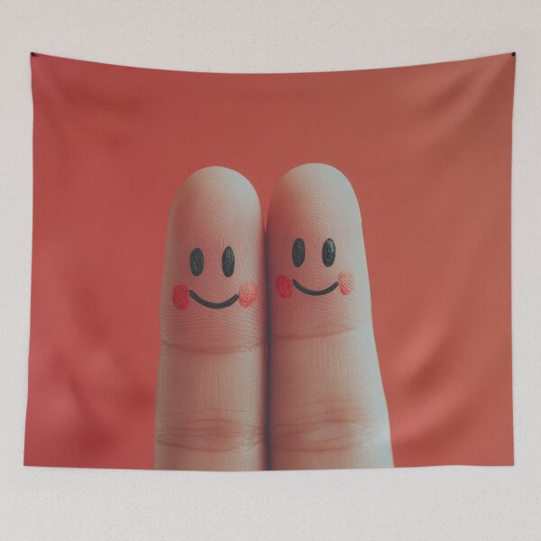 Item preview, Happy fingers with smiling faces designed and sold by anytka.